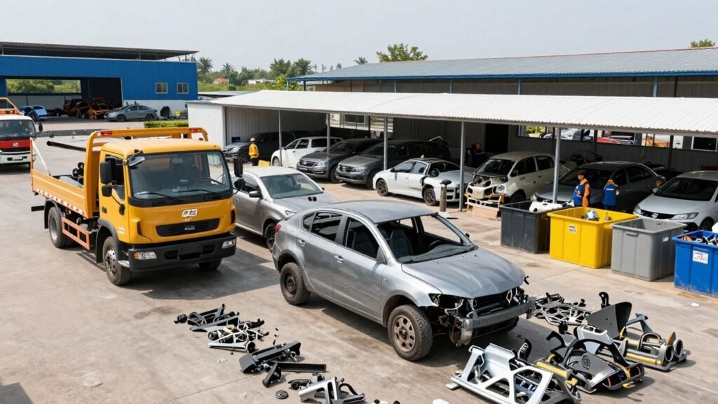 Complete car wrecking service: A practical guide to towing, dismantling, recycling, and salvage parts